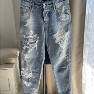 DSQUARED2 Distressed Patched jeans mod.S72LA0824 "HOCKNEY" size 36 XS